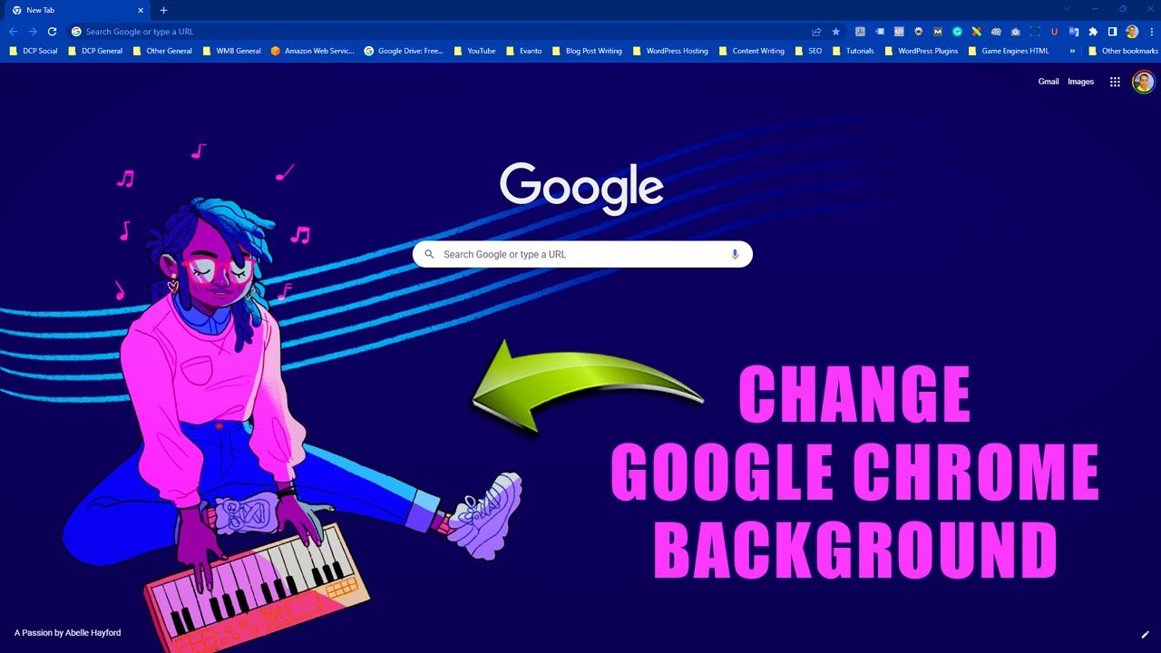 dcpwebdesigners's tweet card. How to Change Your Google Chrome Background: Customize Your Browser!