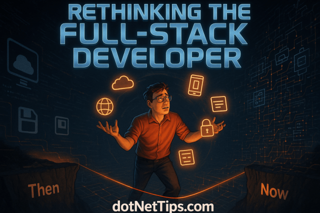realDotNetDave's tweet card. The article delves into the validity and practicality of hiring “full-stack” developers, addressing concerns about the term’s interpretation and its rapidly evolving demands. The …
