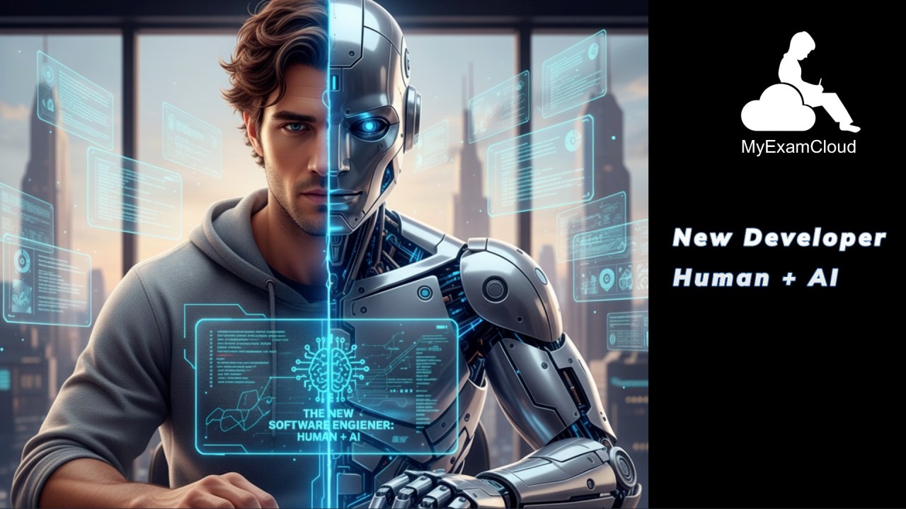 myexamcloud's tweet card. The software industry is standing at a turning point. Artificial Intelligence isn’t just another tool in the developer’s kit — it’s the force reshaping the very nature of programming, design, and...