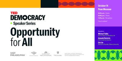 codeforamerica's tweet card. An engaging evening of insightful conversation about democracy and civic engagement