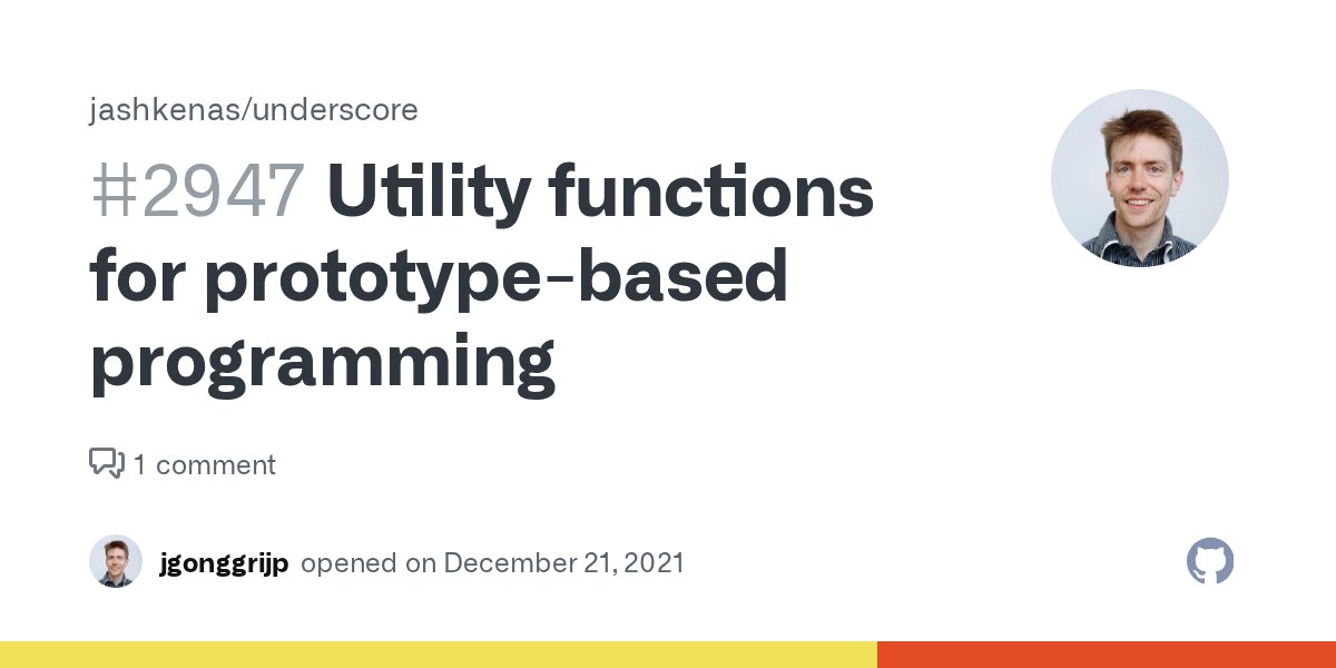 juliangonggrijp's tweet card. While class emulation is widespread nowadays, prototypes are JavaScript's true vehicle of inheritance. The following snippets of code, which contain equivalent pairs, demonstrate that prototype...