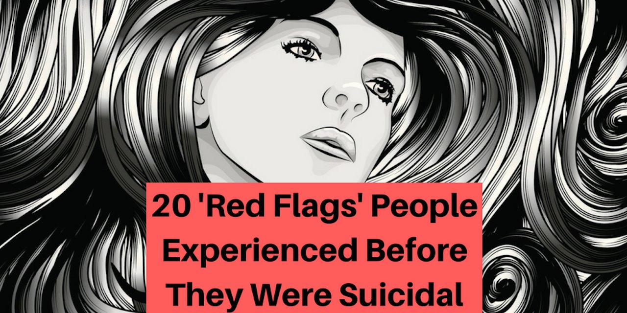 dbsafortworth's tweet card. Members of The Mighty's mental health community share the "red flags" they experience before they become suicidal.