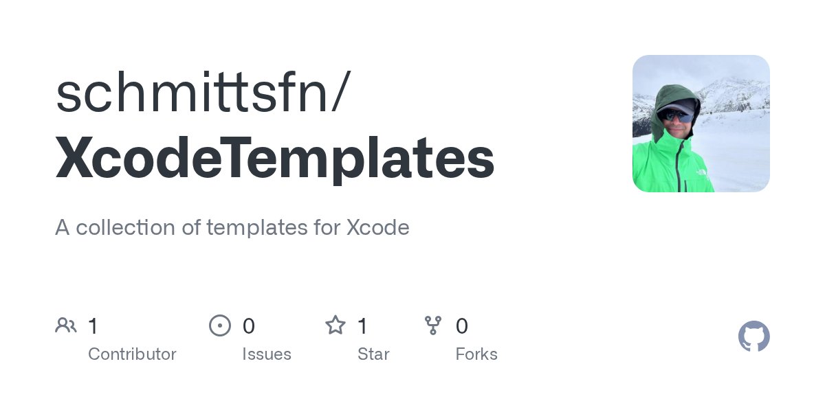 schmittsfn's tweet card. A collection of templates for Xcode. Contribute to schmittsfn/XcodeTemplates development by creating an account on GitHub.