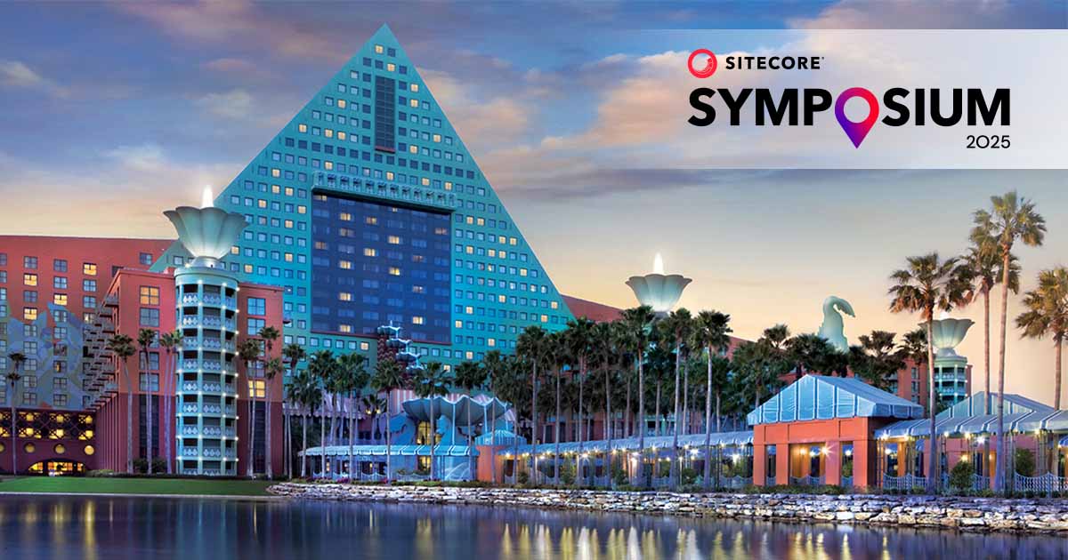 Sitecore's tweet card. Join the Sitecore community at Sitecore Symposium 2025