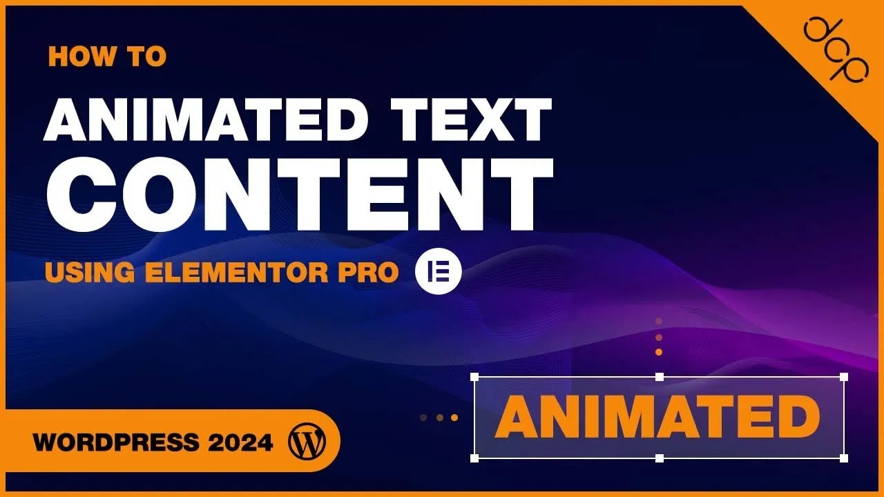 dcpwebdesigners's tweet card. How to animated text content using Elementor Pro