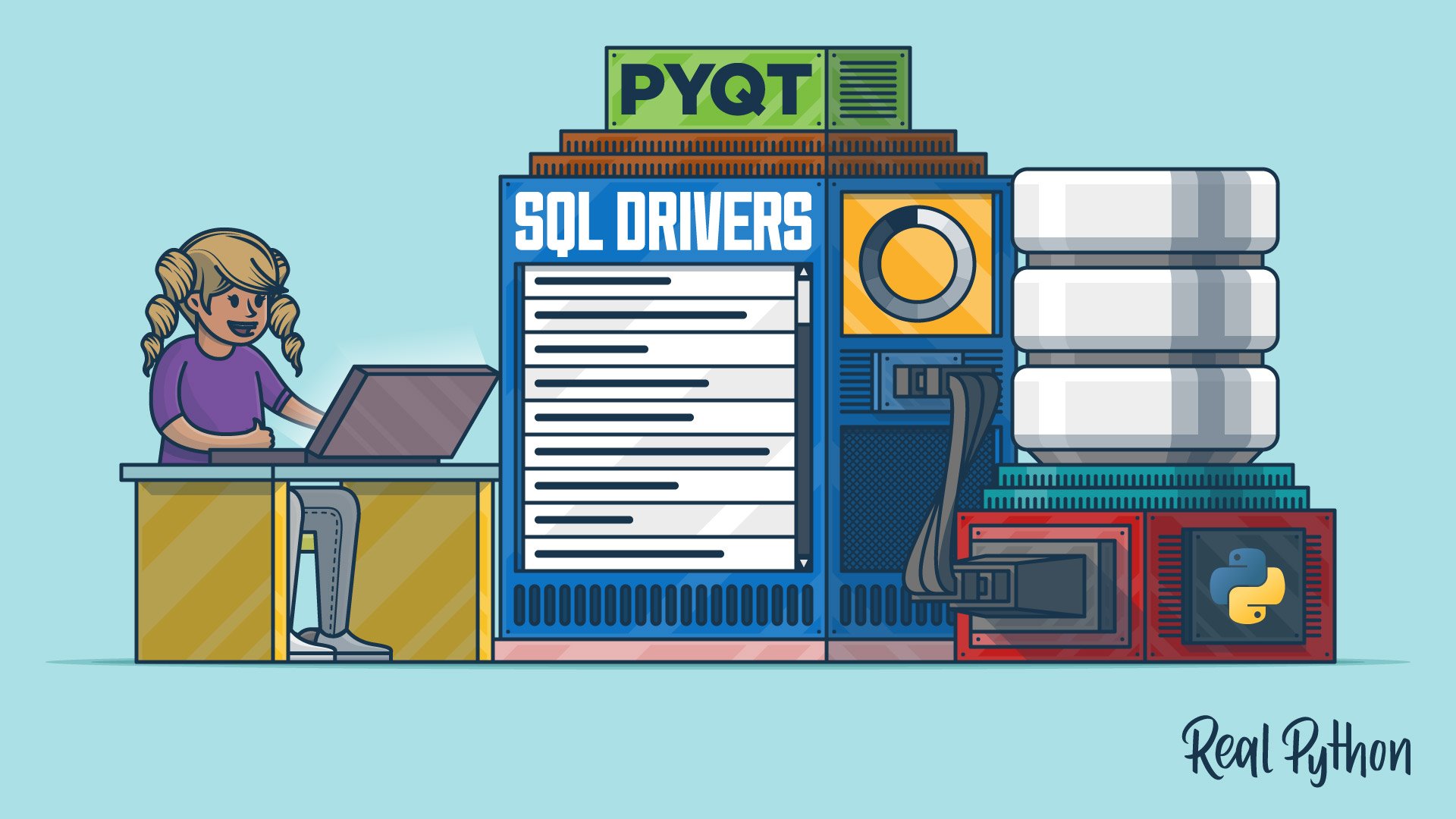 realpython's tweet card. In this step-by-step tutorial, you’ll learn how to use PyQt's built-in SQL support to create GUI applications that effectively manage SQL databases.