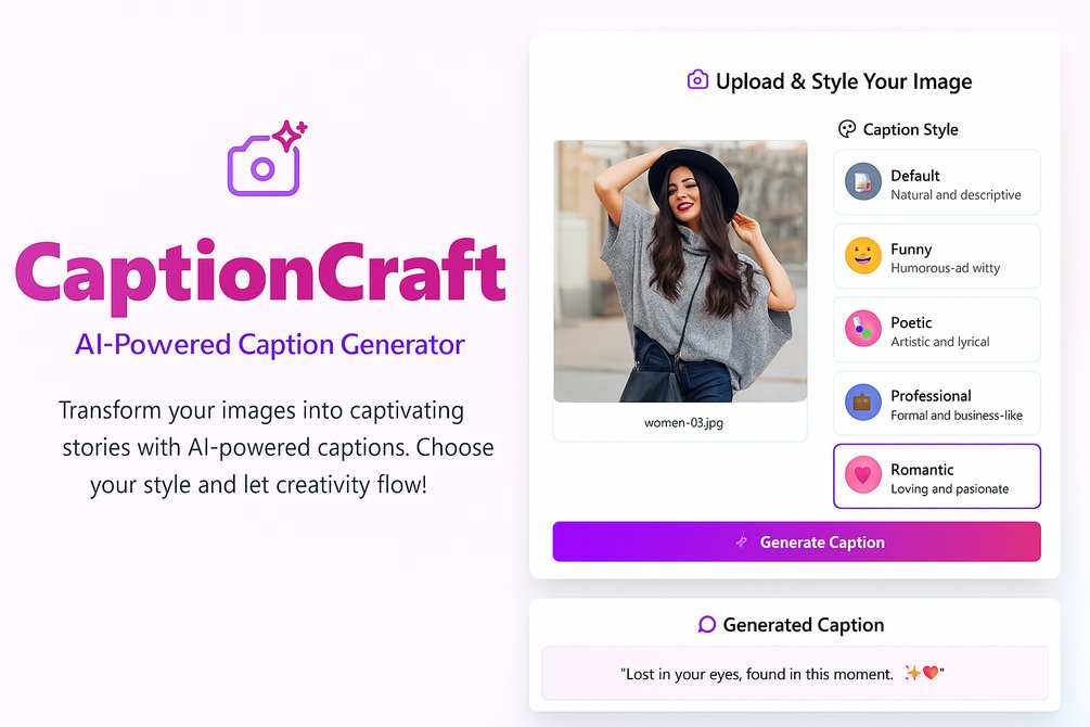 Stackifytech's tweet card. # CaptionCraft – AI Caption Generator (with Source Code)📷 Turn any image into scroll-stopping Instagram captions — powered by Gemini AI.Get the complete source code (React + Flask) to run your own...