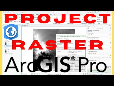 KyngTammy's tweet card. How to Reproject Raster in ArcGIS Pro | Project Raster | Warp Raster