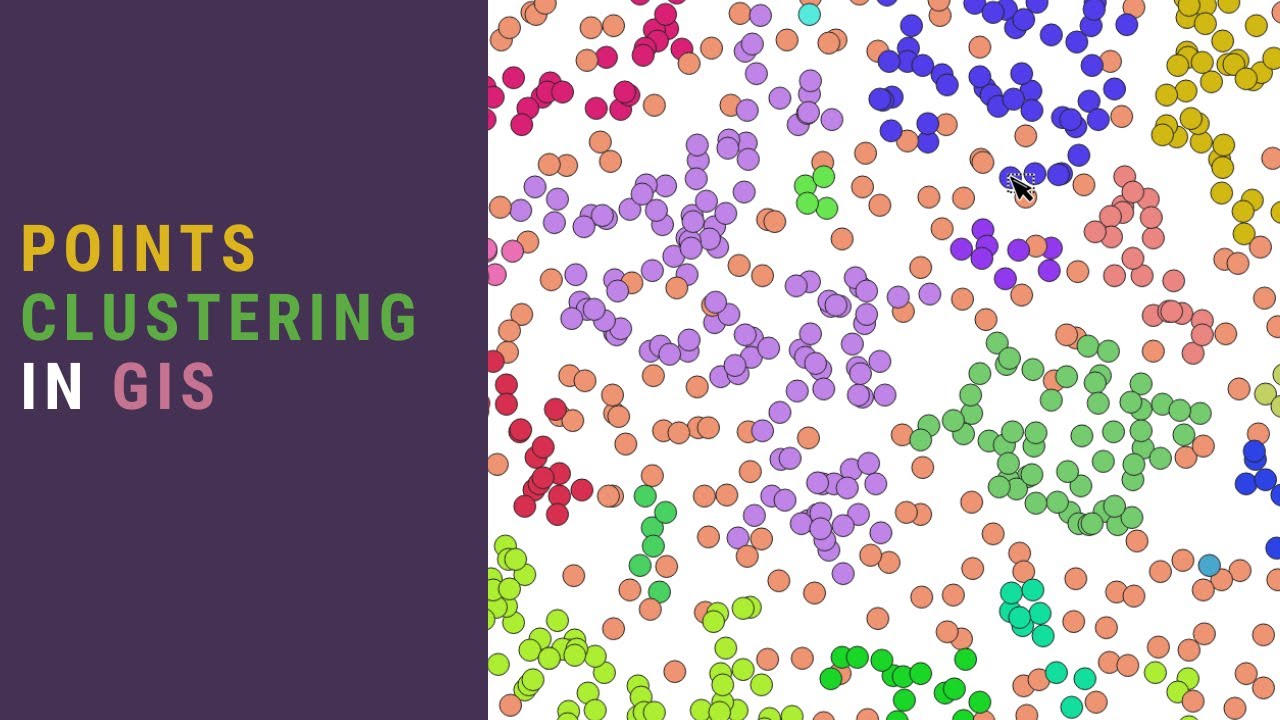 The_BM's tweet card. Point Clustering in GIS