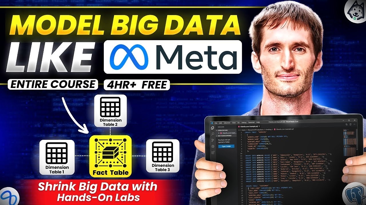 EcZachly's tweet card. How Meta Models Big Volume Event Data - Full 4 Hour Course - DataEx...