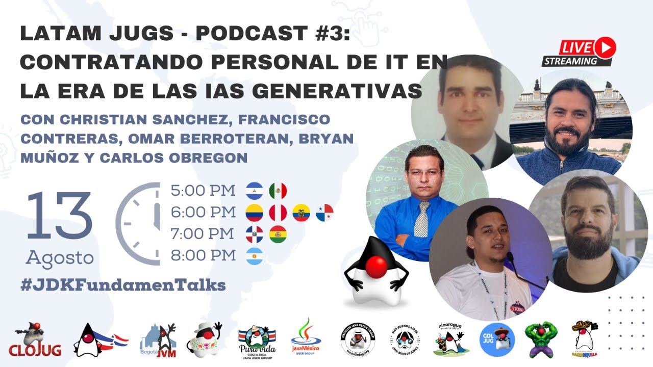 JavaDominicano's tweet card. Contratando Personal de TI en la era de las ias Generativas - PodCast...
