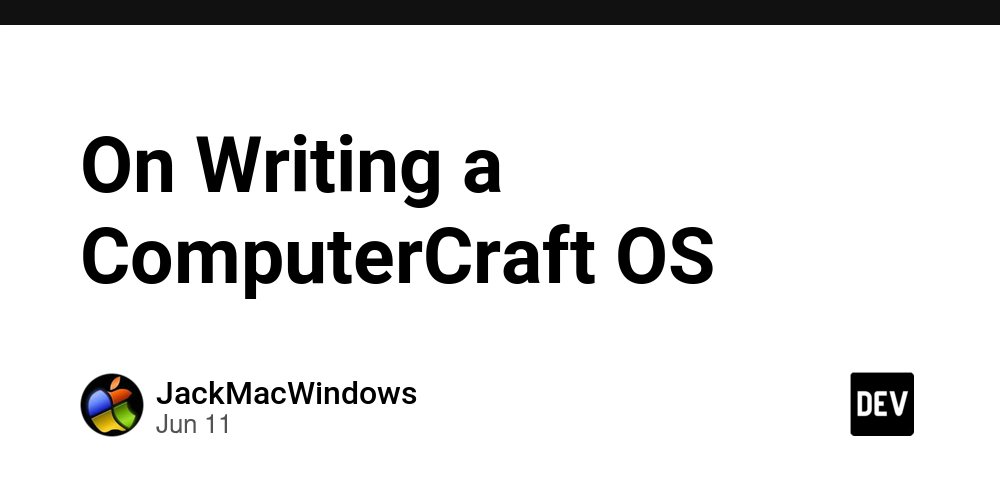 prod42net's tweet card. One of the most common projects I've seen for ComputerCraft is to write an operating system. People...