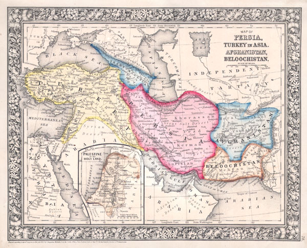 Matrix_Question's tweet card. Rare Map for Sale: 1864 Mitchell Map of Persia, Turkey and Afghanistan (Iran, Iraq) at Geographicus Rare Antique Maps