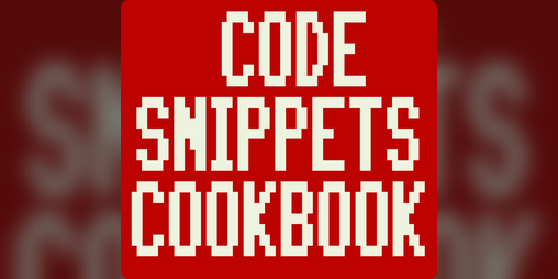 SyntaxErrorSoft's tweet card. Code Snippets Cookbook - 6502 Edition by syntaxerrorsoftware