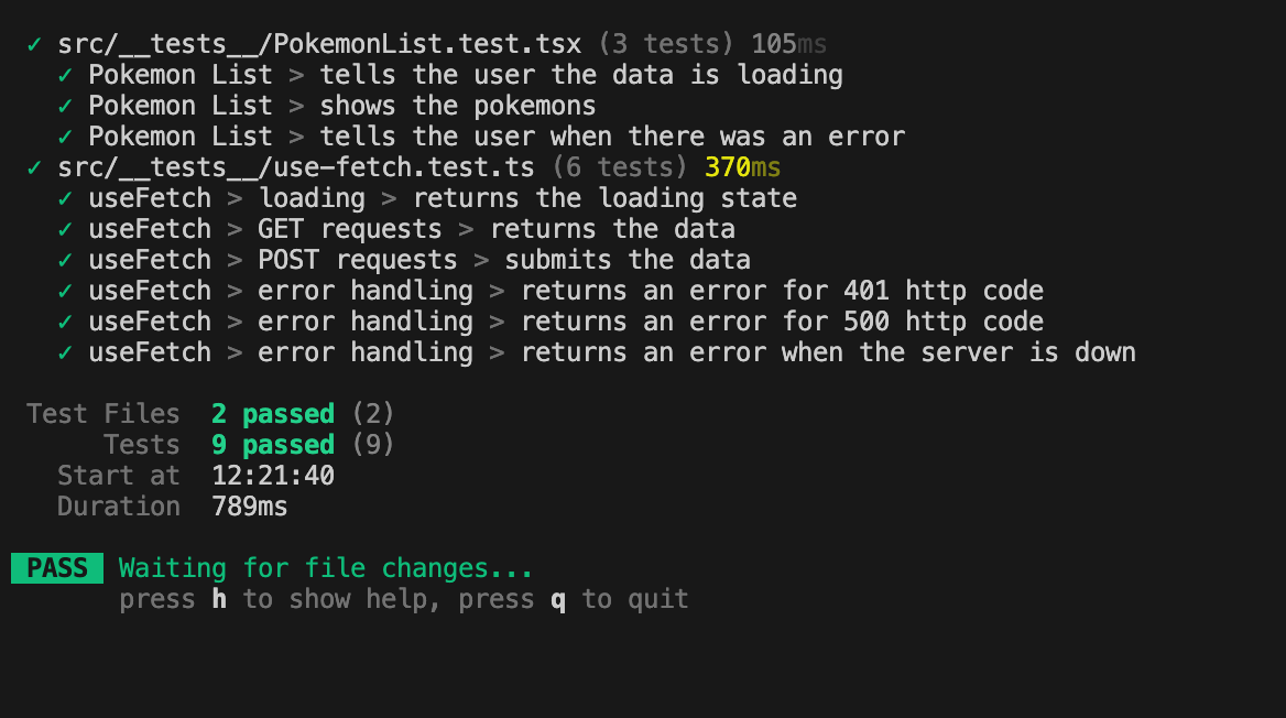 reactpractice's tweet card. Build a custom useFetch hook that encapsulates the logic for handling the loading and error states when fetching data: const { data, isLoading, error } = useFetch(SOME_URL, MAYBE_OPTIONS); The code...