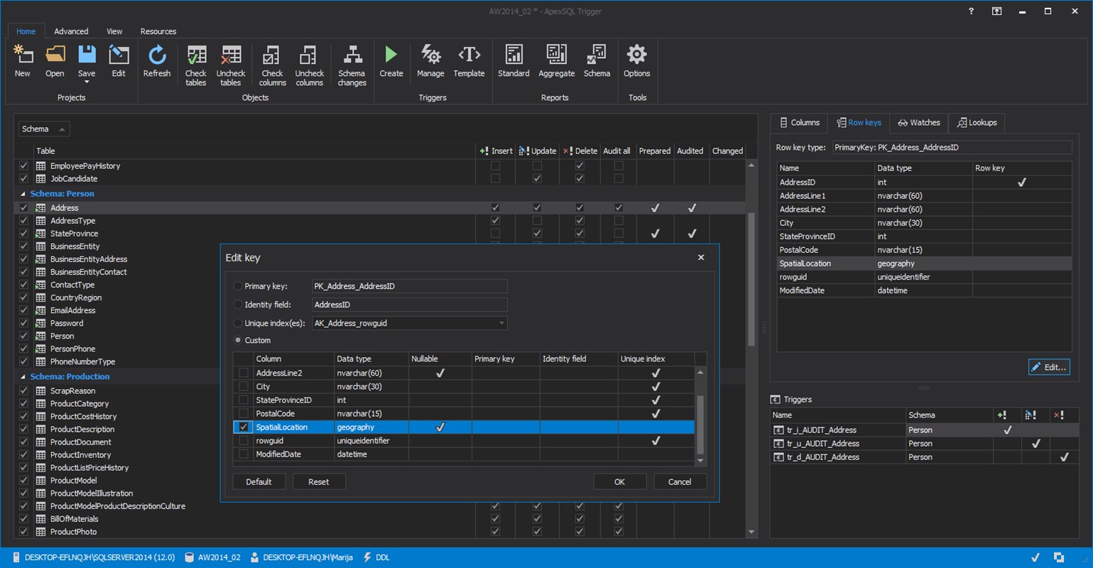 ApexSQL's tweet card. ApexSQL Trigger 2018 R2 has been released About ApexSQL Trigger: ApexSQL Trigger is an auditing tool for SQL Server databases which captures DML/DDL changes that have occurred including information...