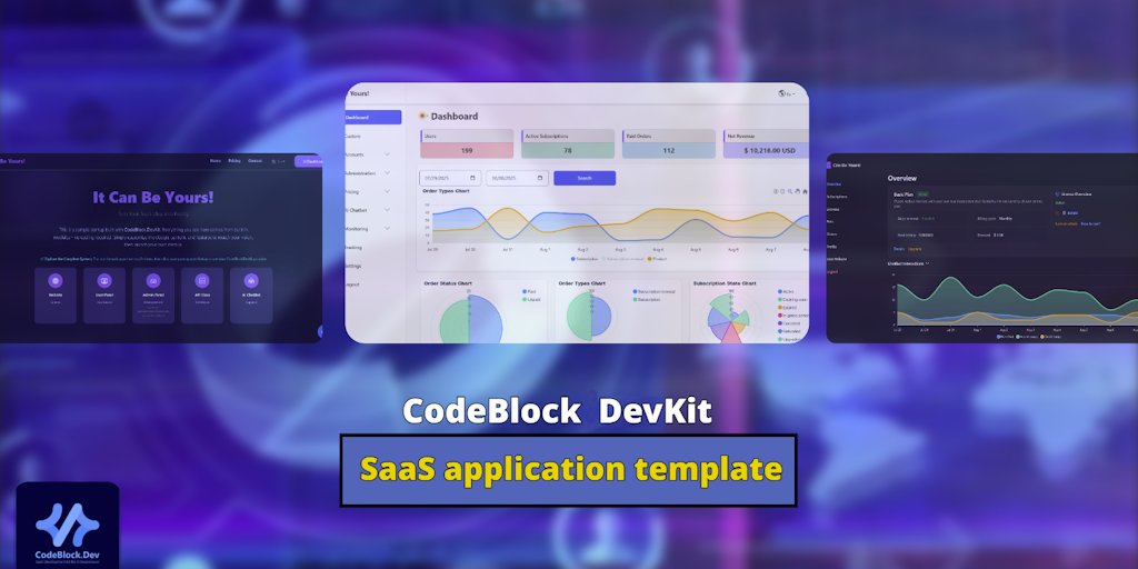 CodeBlock_Dev's tweet card. CodeBlock DevKit is a complete SaaS Development Kit helping entrepreneurs and developers launch SaaS apps fast. With pre-built modules and a full SaaS app template, it removes months of foundational...