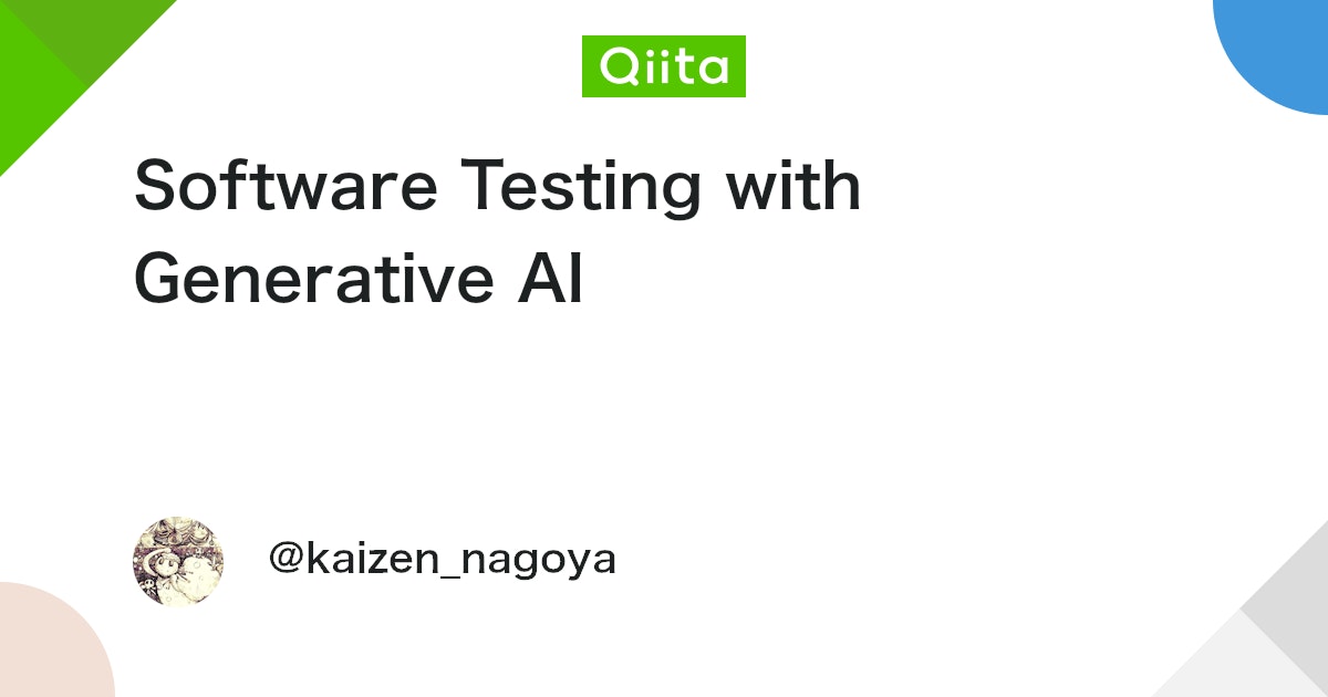 naokiakutagawa's tweet card. Software Testing with Generative AI https://www.manning.com/books/software-testing-with-generative-ai?utm_source=chatgpt.com openJDK ...