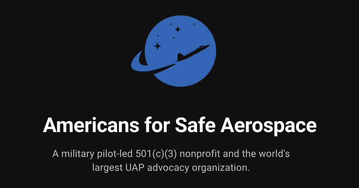 uncertainvector's tweet card. Americans for Safe Aerospace is a military pilot led nonprofit organization focused on UAP.