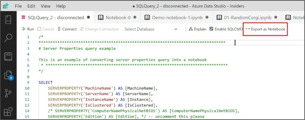 AzureSQL's tweet card. The November release of Azure Data Studio is now available. Download Azure Data Studio and review the release notes to get started. Azure Data Studio is a multi-database, cross-platform desktop...