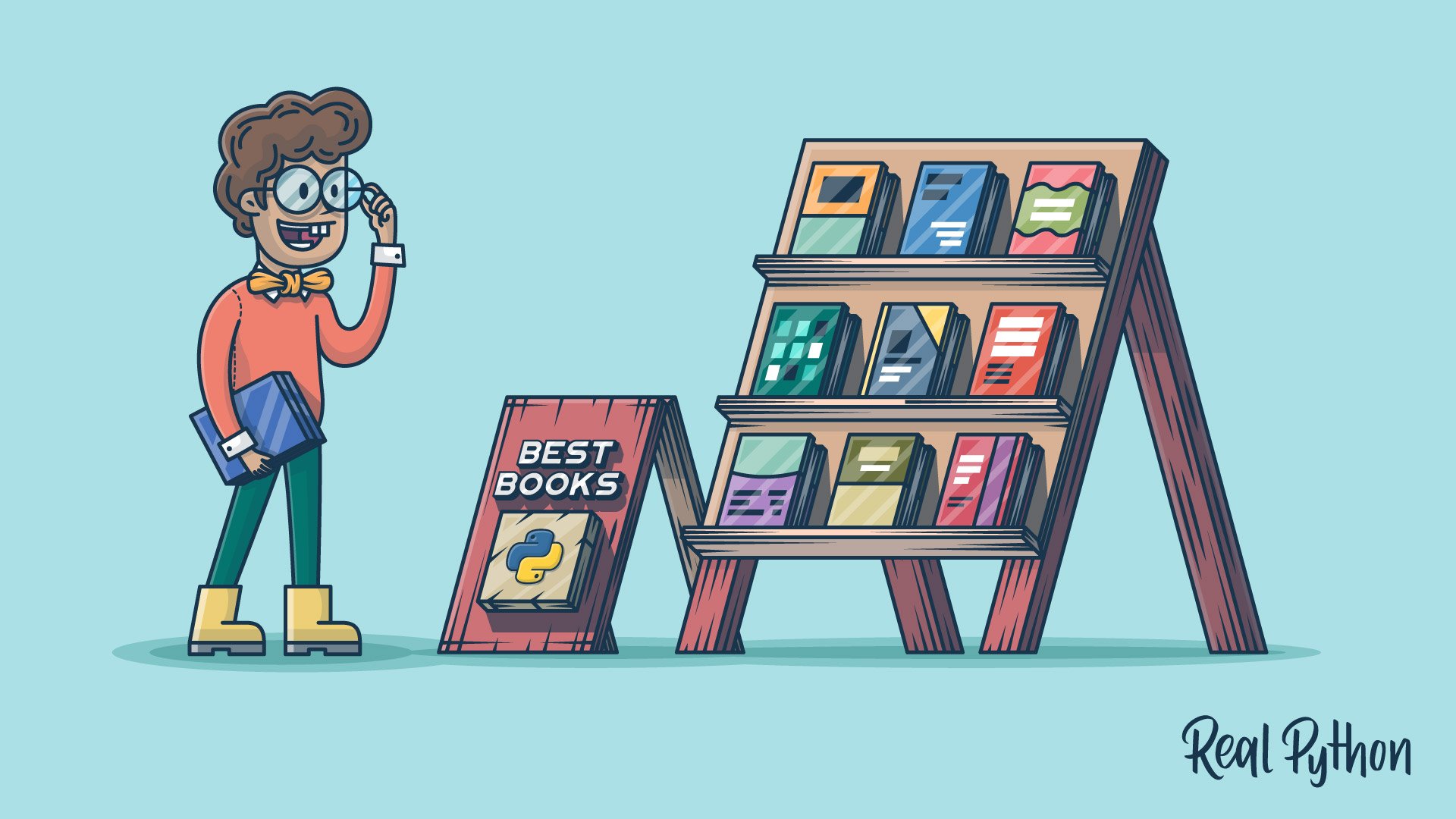 realpython's tweet card. Find the right books to help you get started with Python or take your coding to the next level with this detailed guide to the best Python books out there.