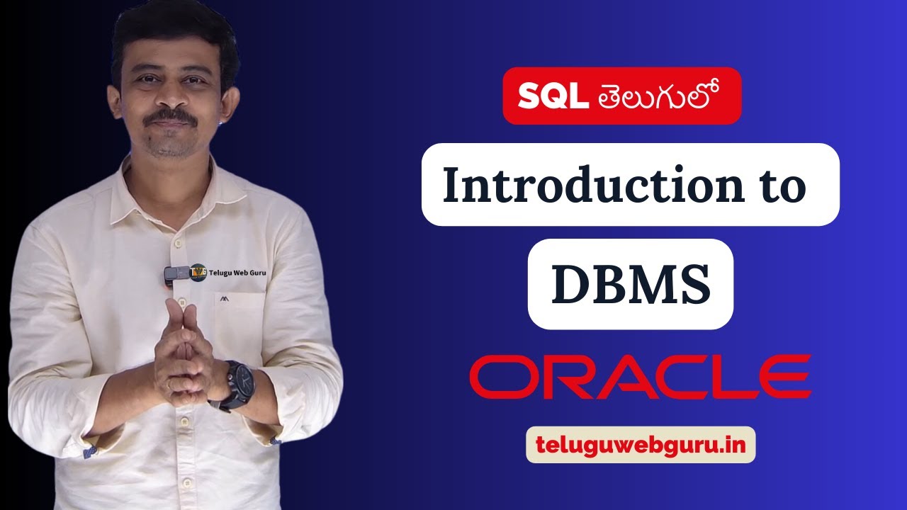 teluguwebguru's tweet card. Introduction to SQL in telugu | Introduction to DBMS in telugu |...