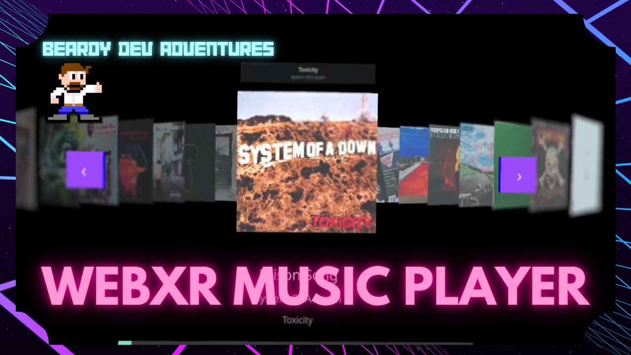 beardydevadv's tweet card. WebXR Music Player – Explore Vinyl Records in VR, Desktop, and Mobile