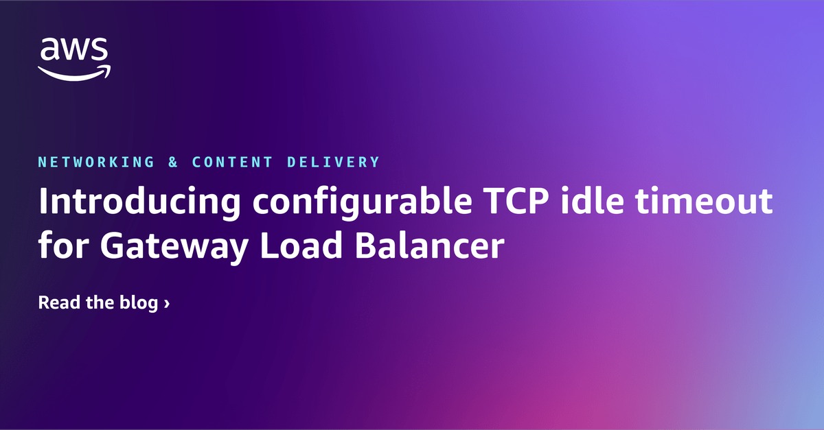 jonzobrist's tweet card. Update: Sep 10, 2024 – Corrected a CloudWatch metric name. Amazon Web Service (AWS) Gateway Load Balancer (GWLB) is a managed AWS service that allows you to insert third-party firewall appliances...