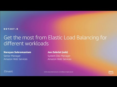 jonzobrist's tweet card. AWS re:Invent 2019: Get the most from Elastic Load Balancing for...
