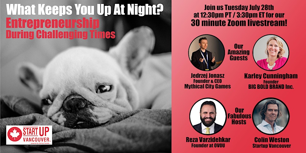 Startup_YVR's tweet card. Join us as our trio of hosts deliver a twice-weekly, 30 minute dose of inspiration through conversations with resilient entrepreneurs.