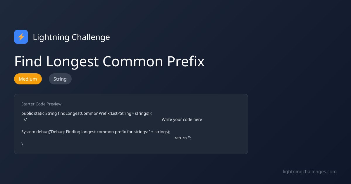 arieltahimik's tweet card. Find the longest common prefix string among a list of strings. If there is no common prefix, return an empty string. Comparison should be case-sensitive. Return
