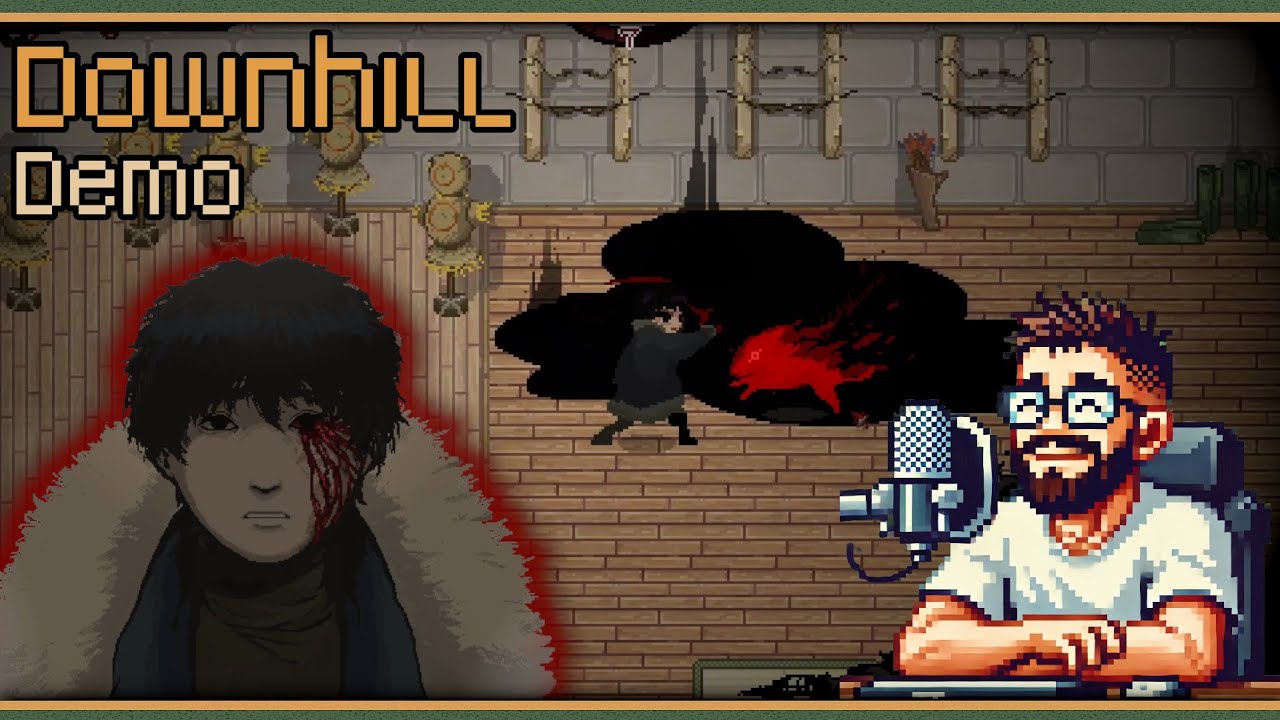 JSoothingPixels's tweet card. Downhill (Demo) – Night-Walking Through a World of Black Goo, Magic &...