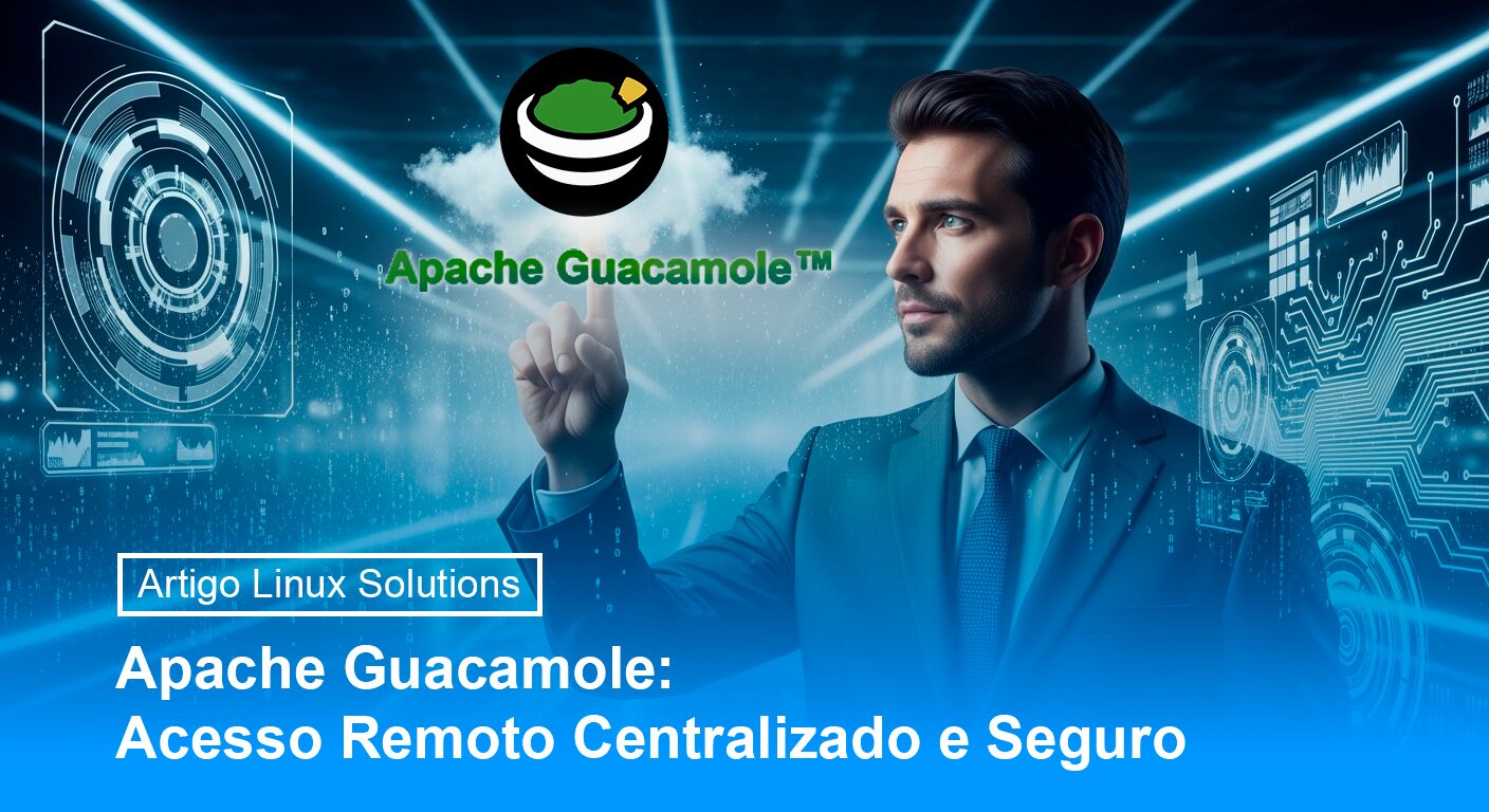linuxsolutions's tweet card. Entenda tudo sobre o Apache Guacamole - solução de acesso remoto centralizado, seguro e via web. Ideal para empresas de TI. Leia agora!