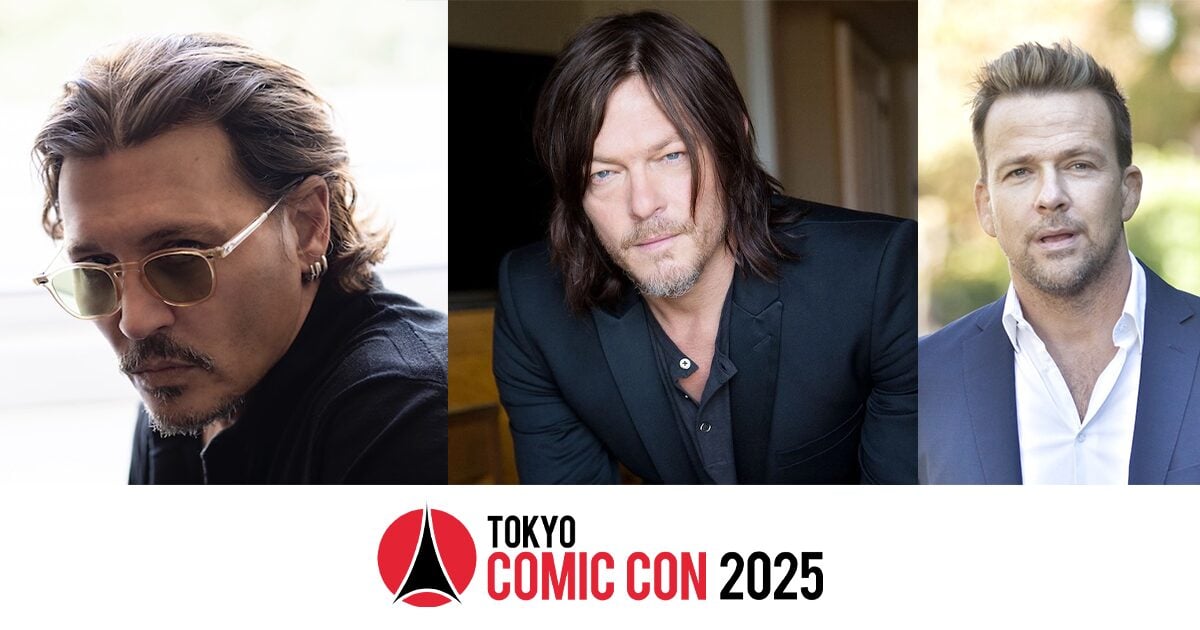 the_river_jp's tweet card. ジョニー・デップ「東京コミコン2025」来日決定 ─ ノーマン・リーダス、ショーン・パトリック・フラナリーも決定 | THE RIVER