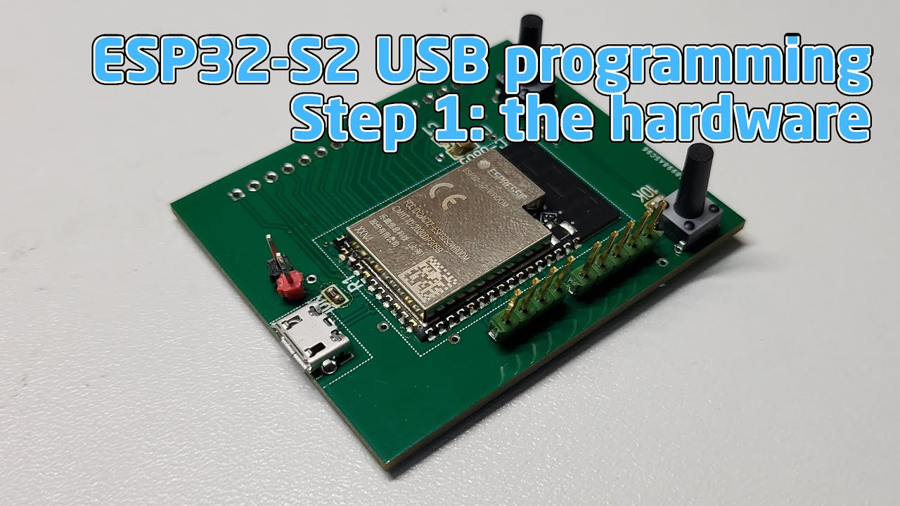 tamhanna's tweet card. ESP32-S2 USB programming - the ESP32 USB hardware