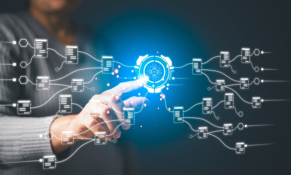 PresentSpA's tweet card. AI e RPA rivoluzionano la gestione documentale: scopri come potenziare i processi con il Document Processing & Automation di Present