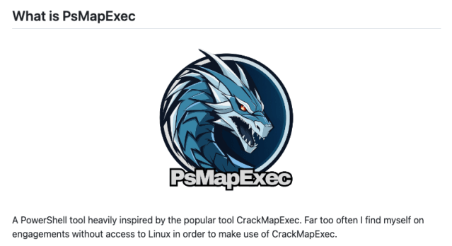 iototsecnews's tweet card. PsMapExec: Active Directory post-exploitation tool 2023/12/21 SecurityOnline — 人気ツール CrackMapExec に、強くインスパイアされた PowerShell ツールがある。私の場合だと、Linux にアクセスすることは少なく、また、この CrackMapExec を使用する機会が、あまりにも頻…