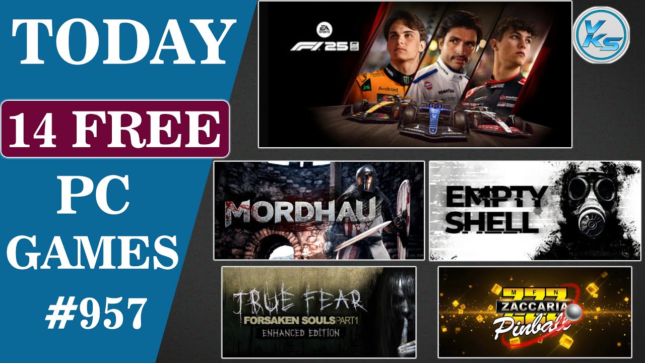 vksytc's tweet card. 🔥 Today 14 FREE PC GAMES 17 October 2025 - Limited Time Offer Grab...
