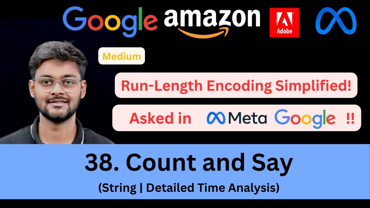 codeharmonyHQ's tweet card. LeetCode 38 Count and Say | String Encoding | Step-by-Step Explanat...