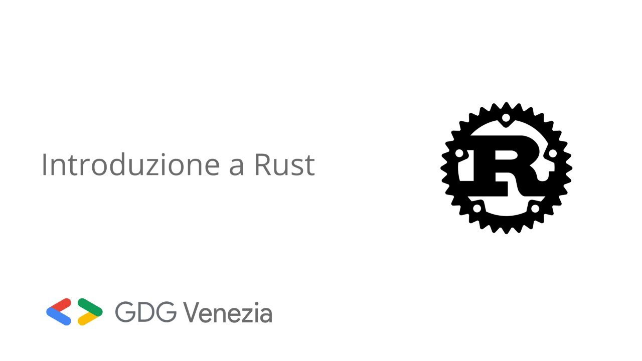 gdgvenezia's tweet card. Introduzione a Rust - with Claudio Vesco