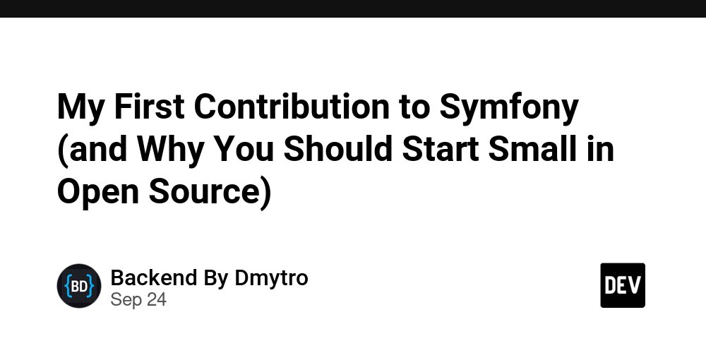 sulu's tweet card. This week, I made my very first contribution to the Symfony Framework — and it got merged! 🎉 Pull...