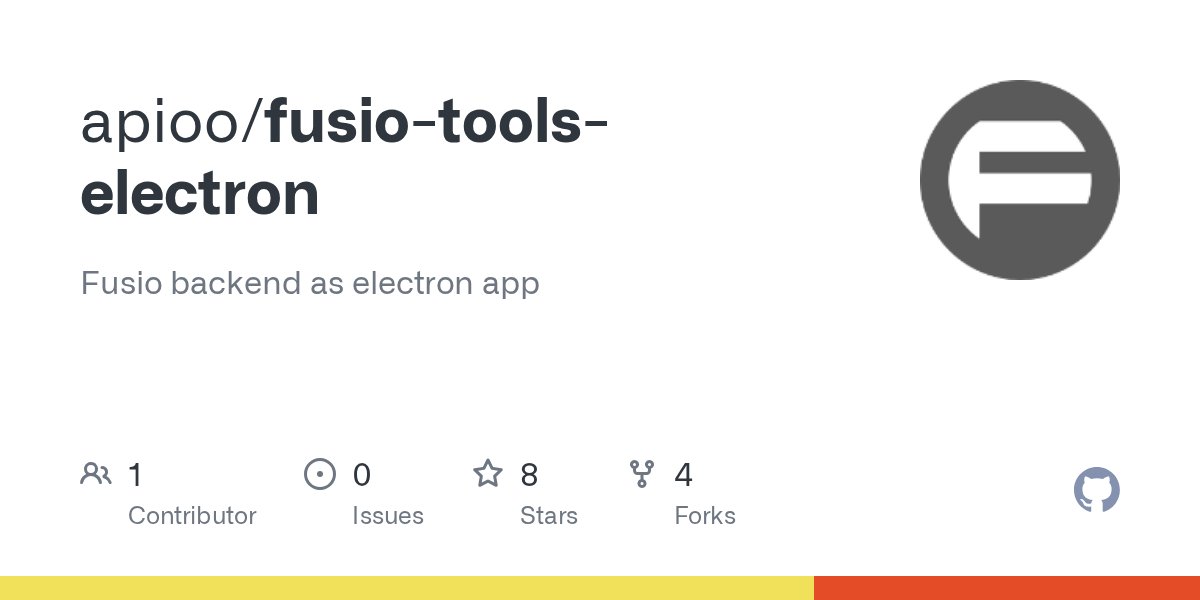 FusioAPI's tweet card. Fusio backend as electron app. Contribute to apioo/fusio-tools-electron development by creating an account on GitHub.