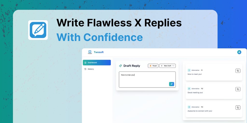 raf_sokolowski's tweet card. Transform your X conversations with TweaxR's AI-powered reply trainer. Generate engaging, error-free responses that spark meaningful discussions.