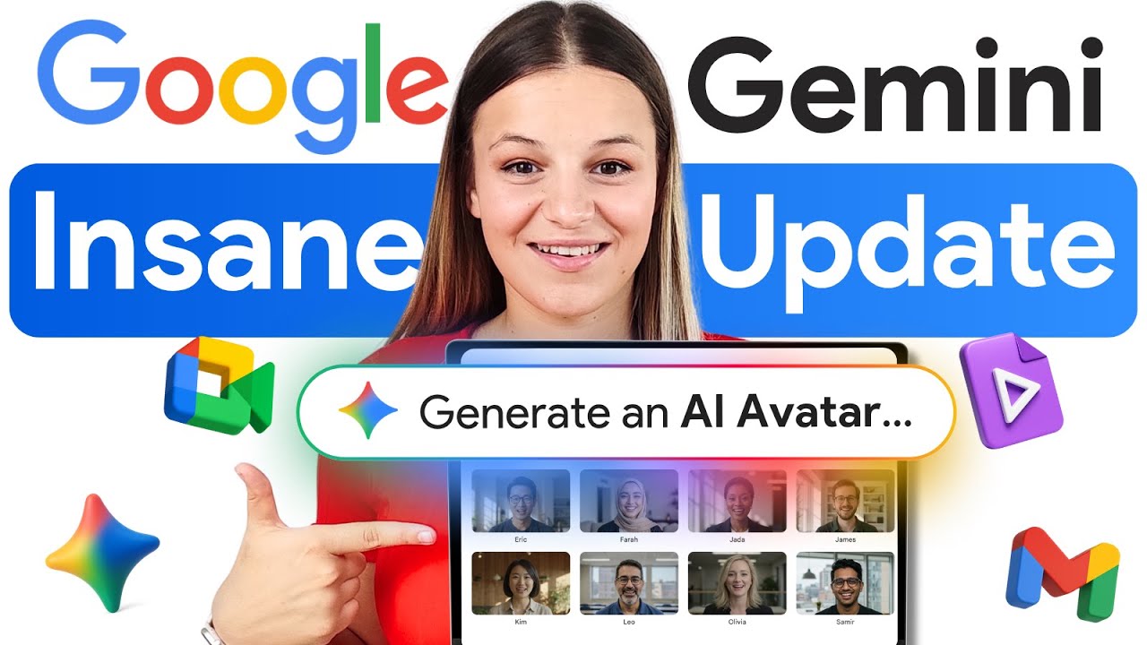 YourAiWorkflow's tweet card. Google Just Released HUGE AI Updates 🚀 ( Workspace, Gemini, AI Mode,...