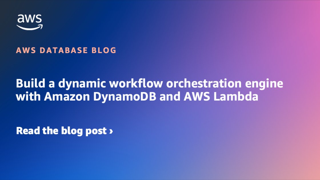 LogicataCloud's tweet card. In this post, I show you how to build a serverless workflow orchestration engine that uses Amazon DynamoDB and AWS Lambda. The complete implementation is available in a GitHub repository, which...