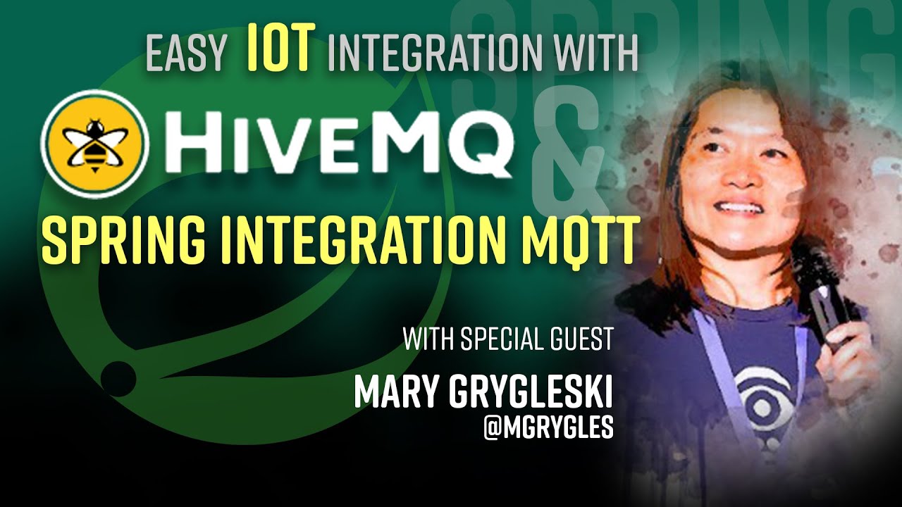 SpringTipsLive's tweet card. Spring Tips: easy IOT integration with HiveMQ, Spring Integration...