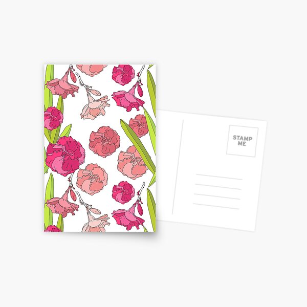 AlisaArtDecor's tweet card. A fresh and cheerful floral pattern featuring soft pink, peach, and magenta flowers with vivid green leaves on a light background. Inspired by spring gardens and blooming beauty, this design is ideal...
