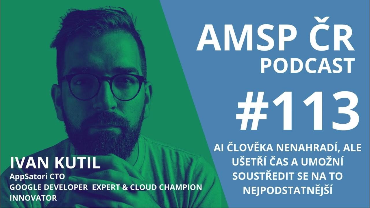 appsatori's tweet card. AMSP ČR Podcast #113: AI člověka nenahrazuje, naopak šetří čas a...