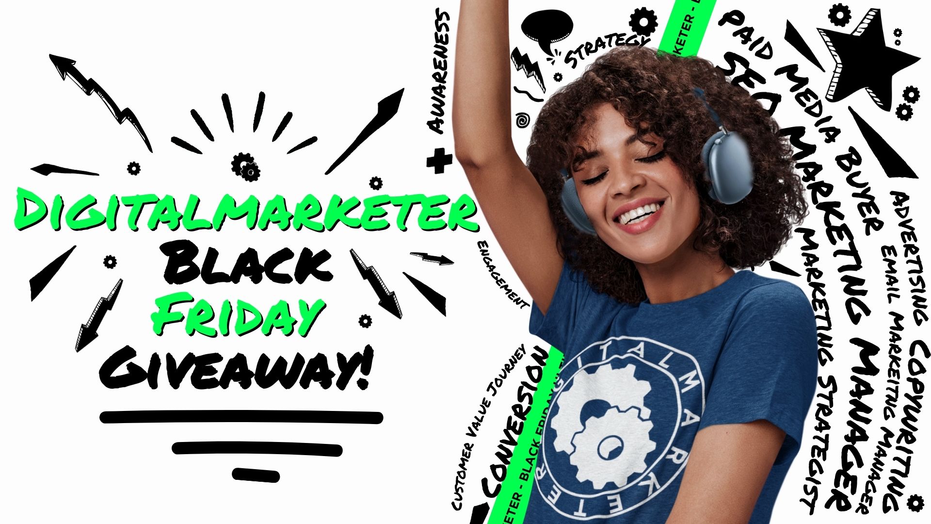 ideepdeveloper's tweet card. Sign up for DigitalMarketer's Black Friday Giveaway where three lucky winners will walk away with 1 of 3 prizes worth over $3,700!