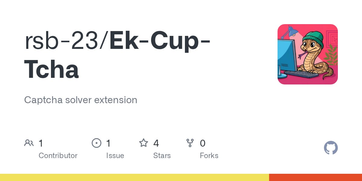 shakuni_r's tweet card. Captcha solver extension. Contribute to rsb-23/Ek-Cup-Tcha development by creating an account on GitHub.